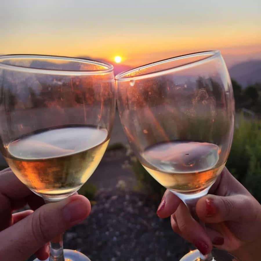 Andes sunset - Cordillera Andes panoramic with picnic - Key points at a glance