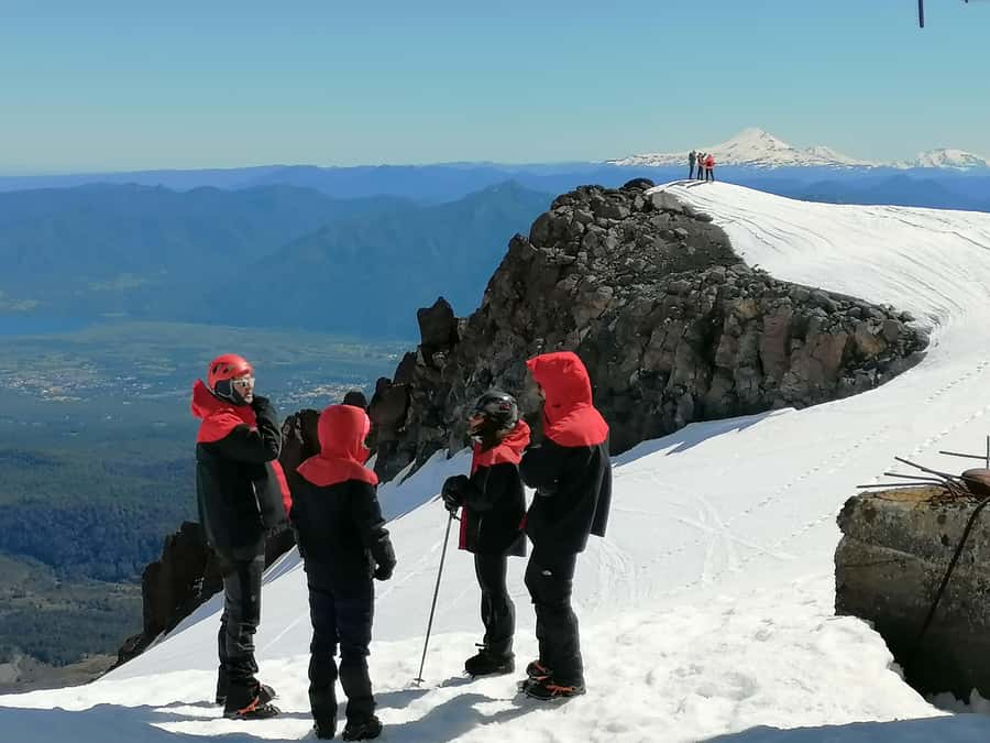 Ascent to Villarrica volcano 2,847masl, from Pucón - The summit, crater, lakes, and volcano views