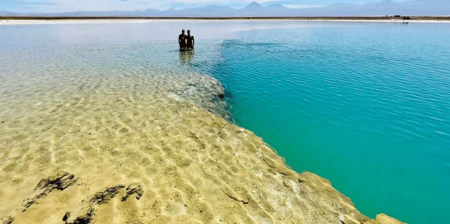 Atacama Desert: Floatation in Laguna Cejar and Sunset - Floating in the salt of Laguna Cejar
