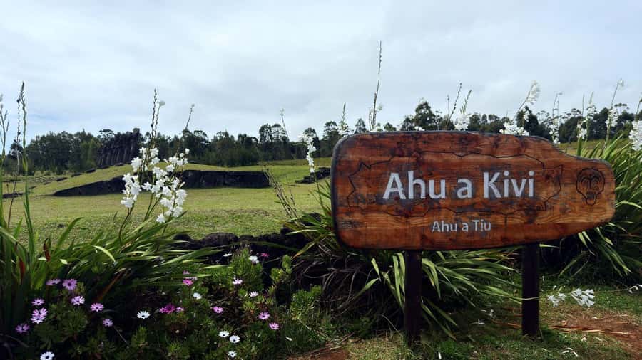 Easter Island: Half-Day Archaeology Tour - Ahu Akivi and the seven statues facing the ocean