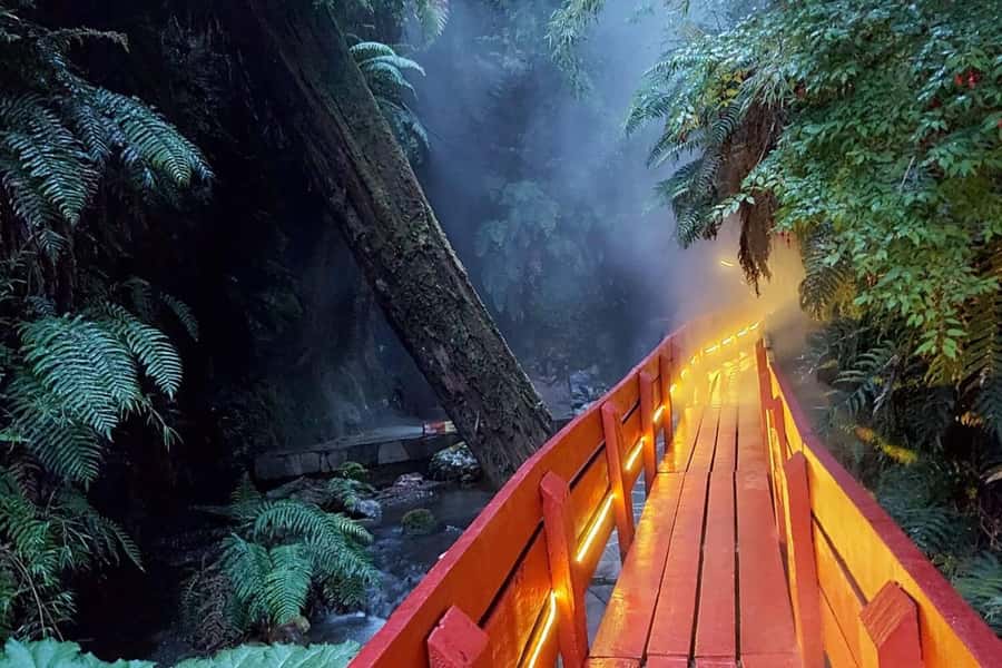 From Pucón: Geometric Hot Springs - The 86-kilometer ride from Pucón