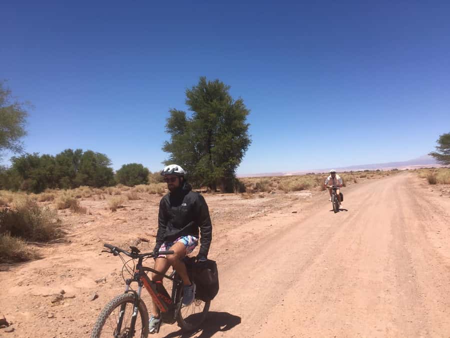From San Pedro de Atacama: Laguna Cejar E-biking Adventure - Riding from San Pedro into the Atacama