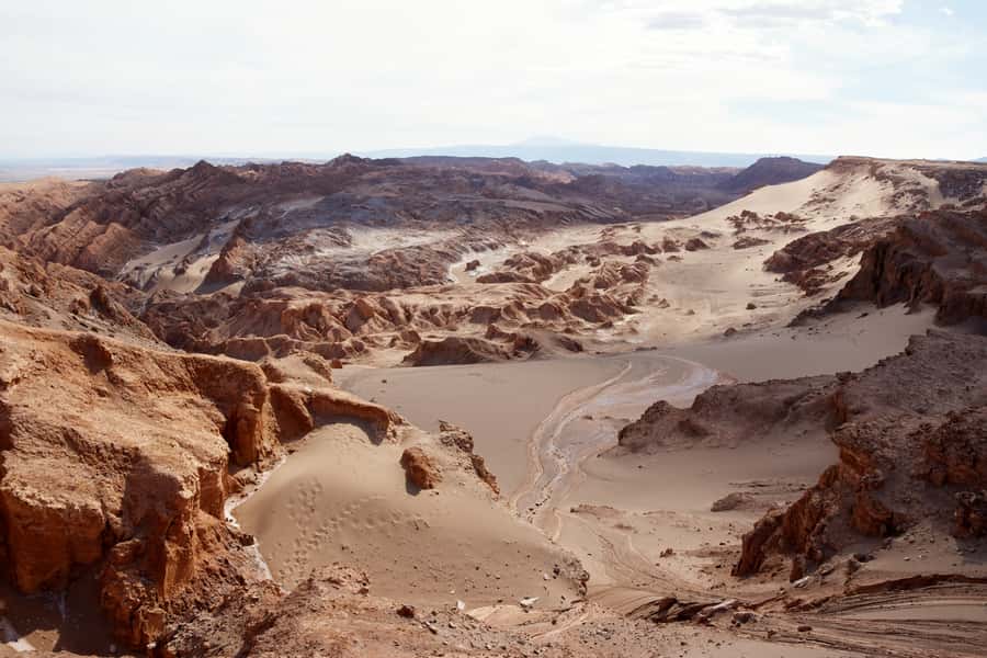 From San Pedro de Atacama: Moon Valley - Salt mines and the first desert formations