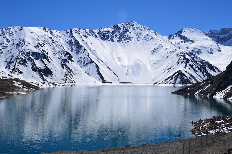 Full day reservoir of the plaster, Cajon del Maipo - Reaching El Yeso Reservoir