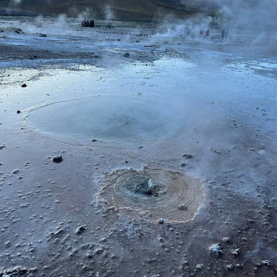 Geysers del Tatio: Sunrise and breakfast in Atacama - Putana River wetlands in the Atacama