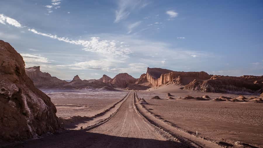 Moon Valley (Valley of the Moon) from San Pedro de Atacama - The salt cave adds texture and shade