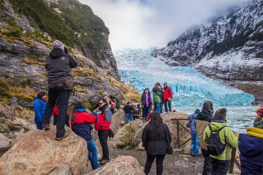 P. Natales: Balmaceda & Serrano Glaciers with Lunch & Whisky - Balmaceda Glacier from the deck