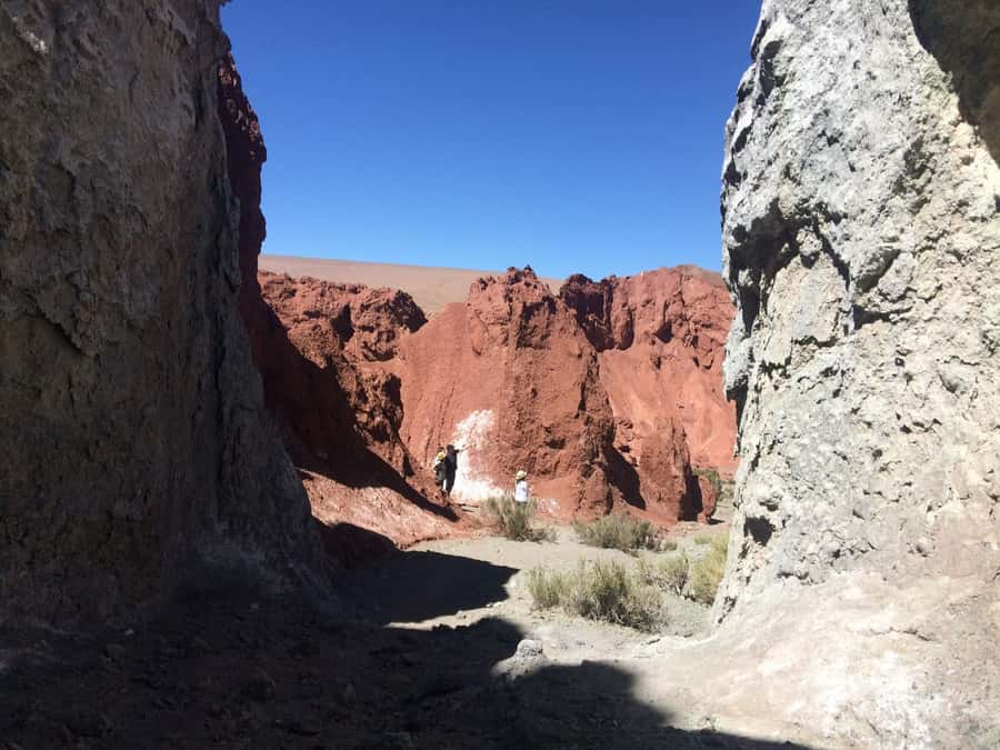 Rainbow Valley - The morning route from San Pedro to the Domeyko Range