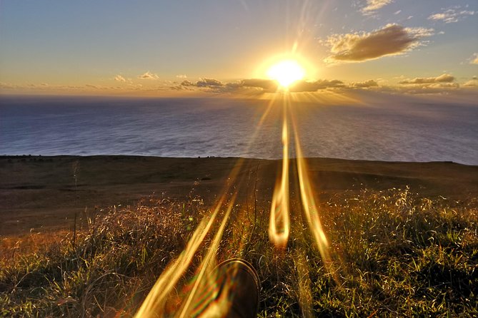 Ride to the highest point on the island for sunset - From the ranch to Maunga Terevaka