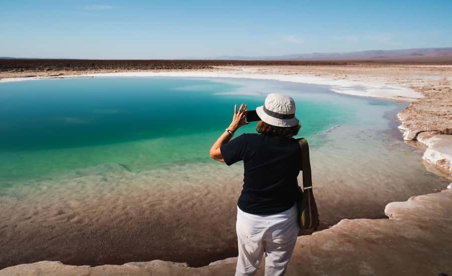 San Pedro Atacama: Baltinache Lagoons - The old salt-mining stop and breakfast
