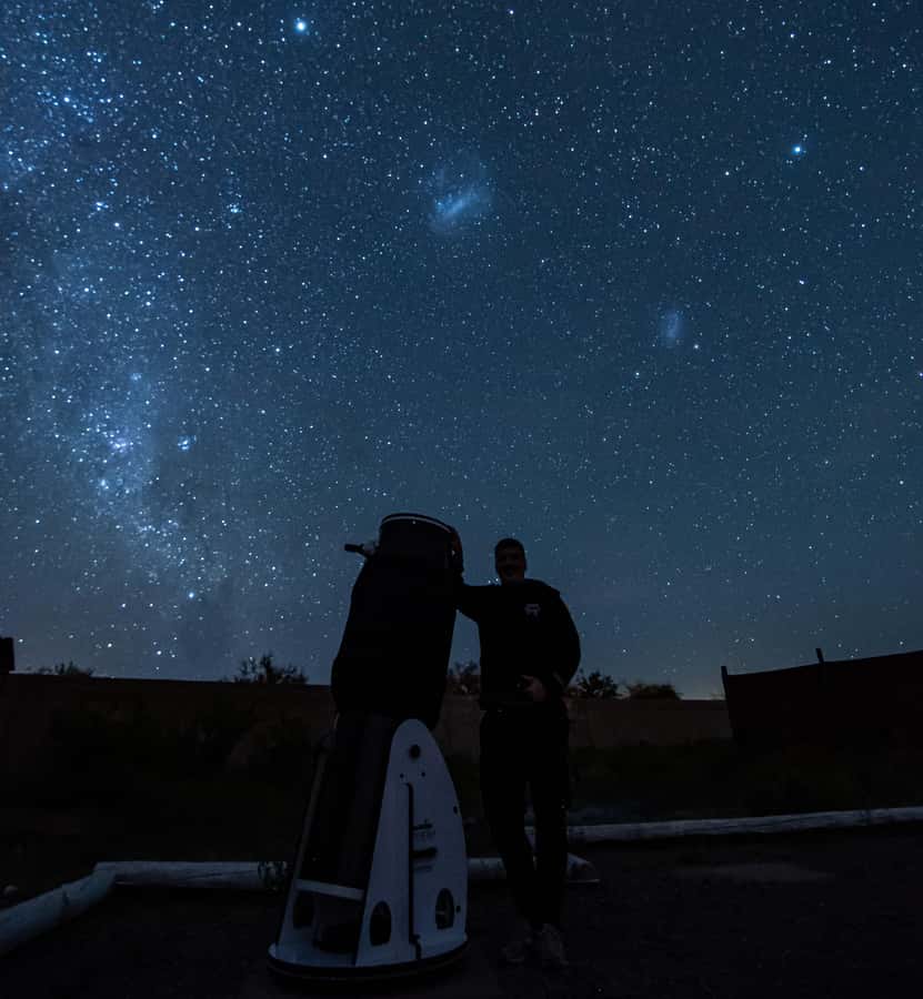 San Pedro de Atacama: Astro Tour with big telescopes - A Chakana setting with stars in the center