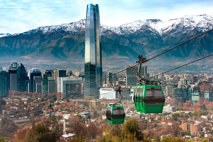 Santiago: 1-Day Hop-On Hop-Off Bus and Cable Car Ticket - Aviation Plaza, Costanera Center, and Las Condes