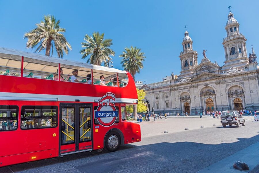 Santiago Pass: The best way to explore the city - San Cristóbal Hill by Cable Car, Funicular, and panoramic bus