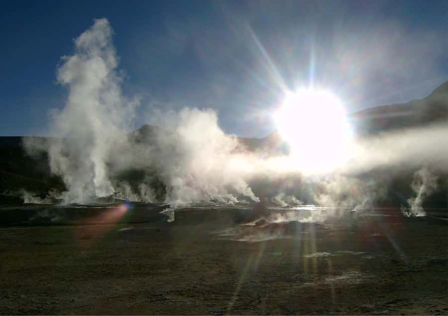 Tatio Gayser - Tour : San Pedro de Atacama - Chile - Breakfast with a view of the Atacama