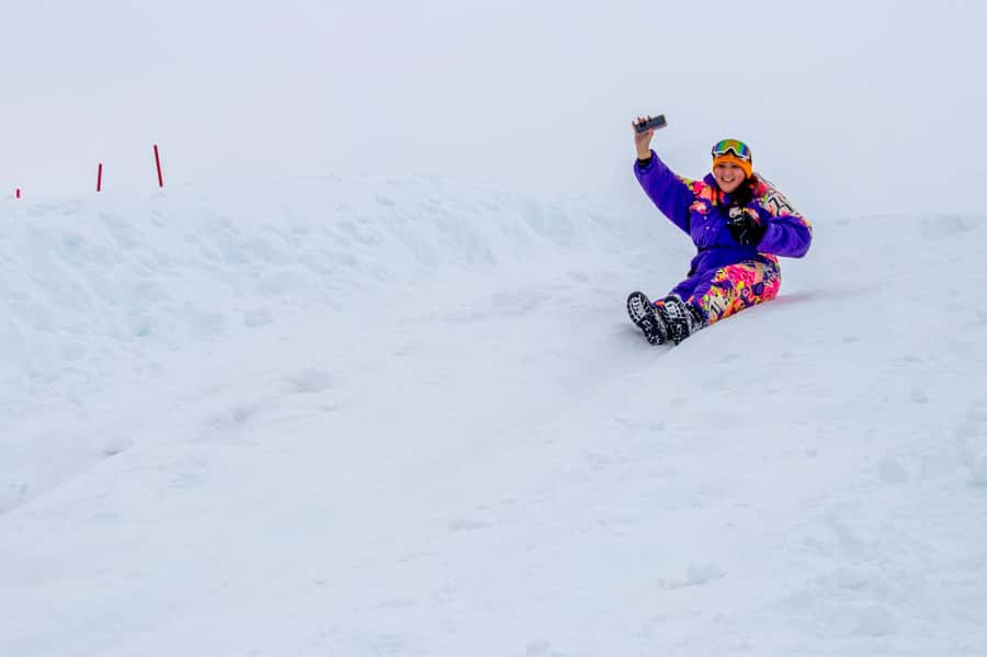 Valle Nevado Tour - The welcome toast and photo time